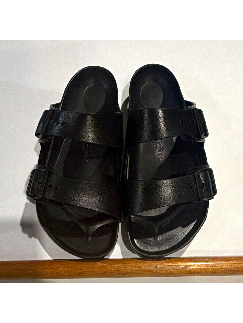 Birkenstock Arizona EVA Black Adjustable Buckle Slide Sandals EU 43 US 10-M 12-W